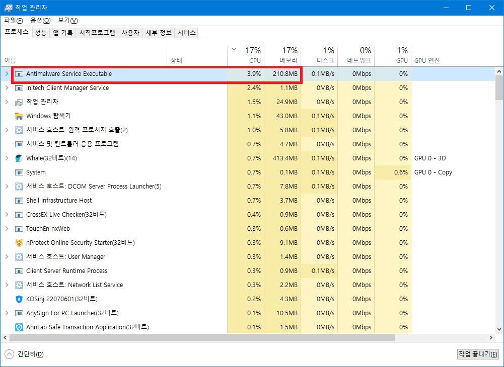 Antimalware Service Executable