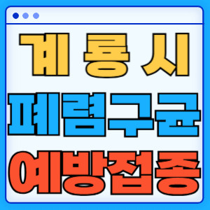 계룡시 폐렴구균