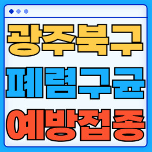 광주 북구 폐렴구균