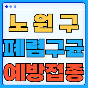 노원구 폐렴구균 예방접종