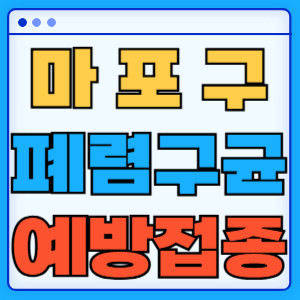 마포구 폐렴구균 예방접종