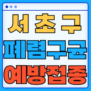 서초구 폐렴구균