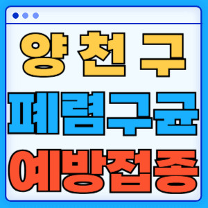 양천구 폐렴구균