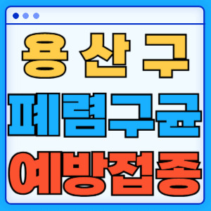 용산구 폐렴구균