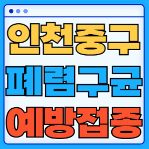 인천 중구 폐렴구균