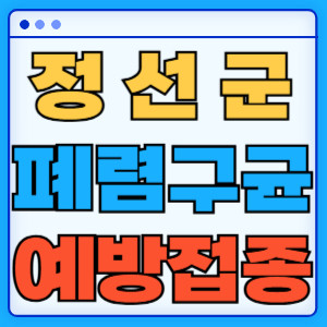 정선군 폐렴구균