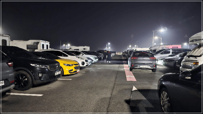 2024년 1월 1일 시화나래휴게소 주차장