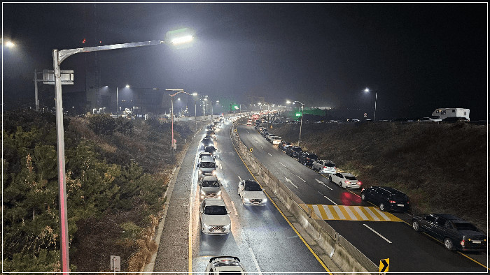 2024년 1월 1일 시화나래휴게소 혼잡