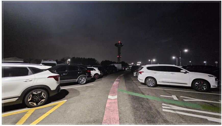 2025 새해 시화나래휴게소 주차장